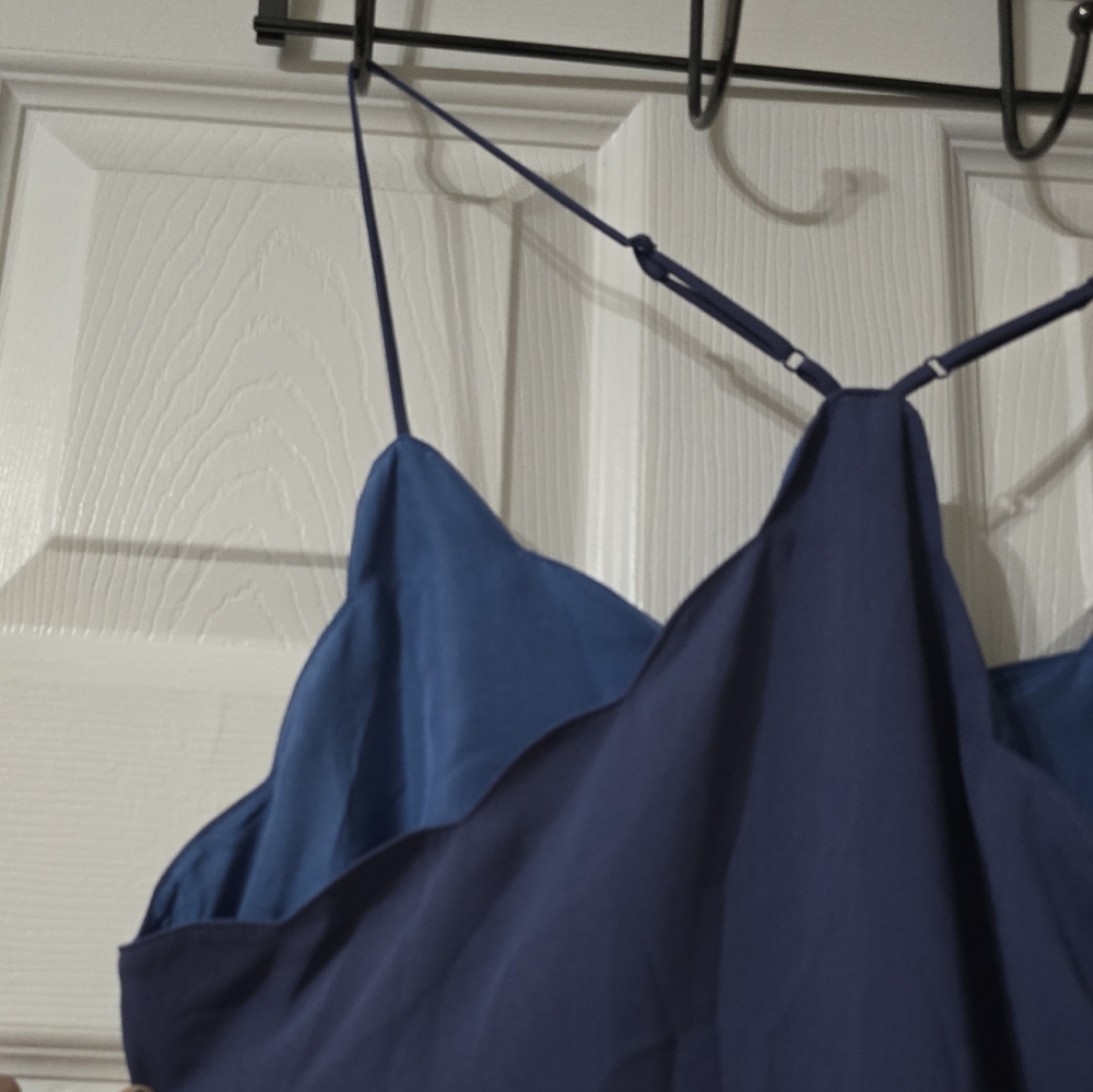 TWO J. Crew Scalloped Edge Racerback Tank Tops/Camis, Dressy & Feminine, NEW! - Picture 7 of 14